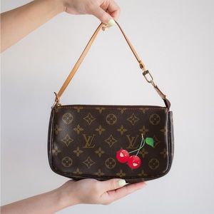 🍒SOLD🍒 • Louis Vuitton Vintage Monogram Cherry Murakami Pochette